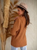 Cardigan lejer cu model caramel 0590 - Magazin online - Boutique